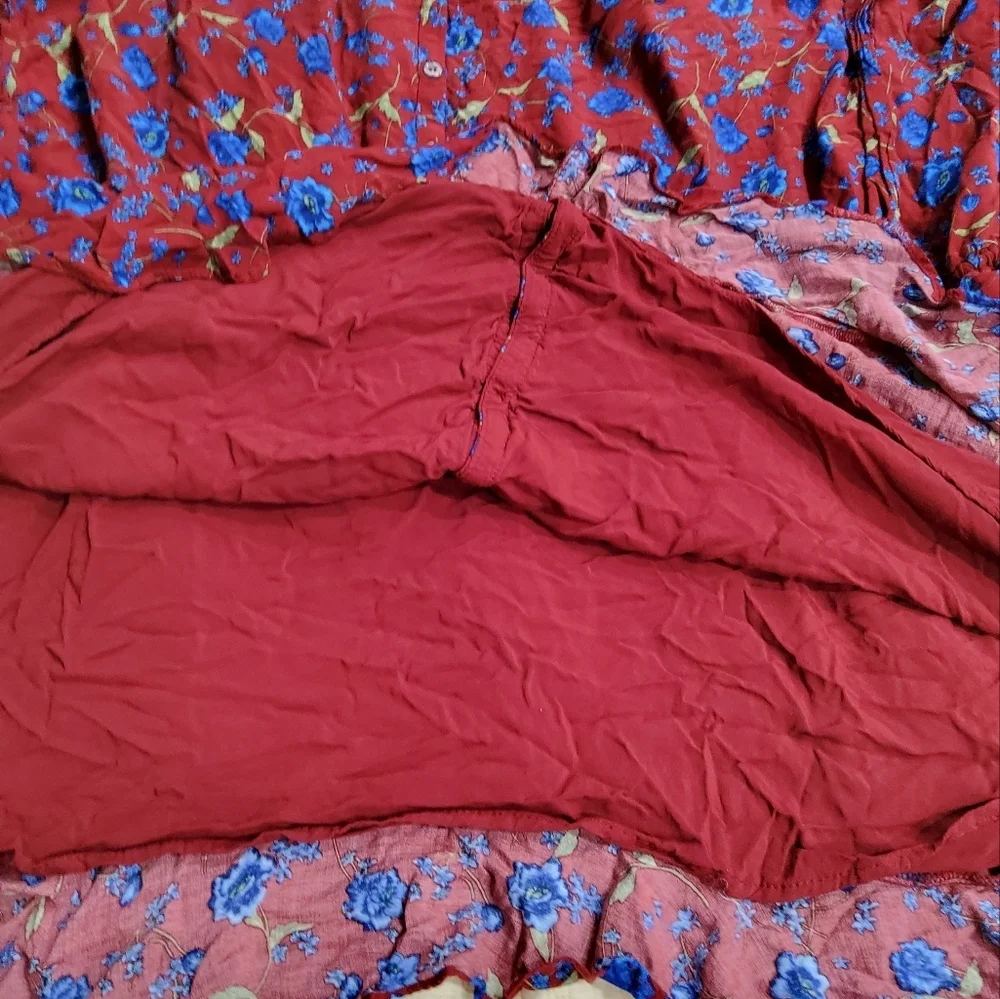 Free People Flower Fields Mini Oversize Dress Size XL